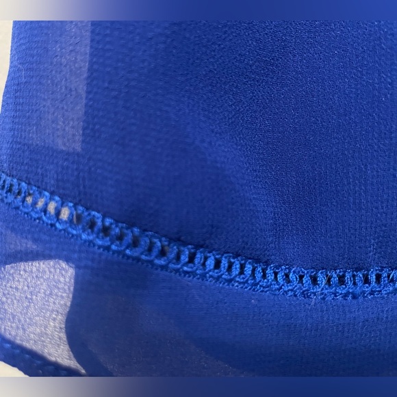 Zara Basic Women’s Small Sleeveless Blouse Tank Top Royal Blue - Picture 4 of 5